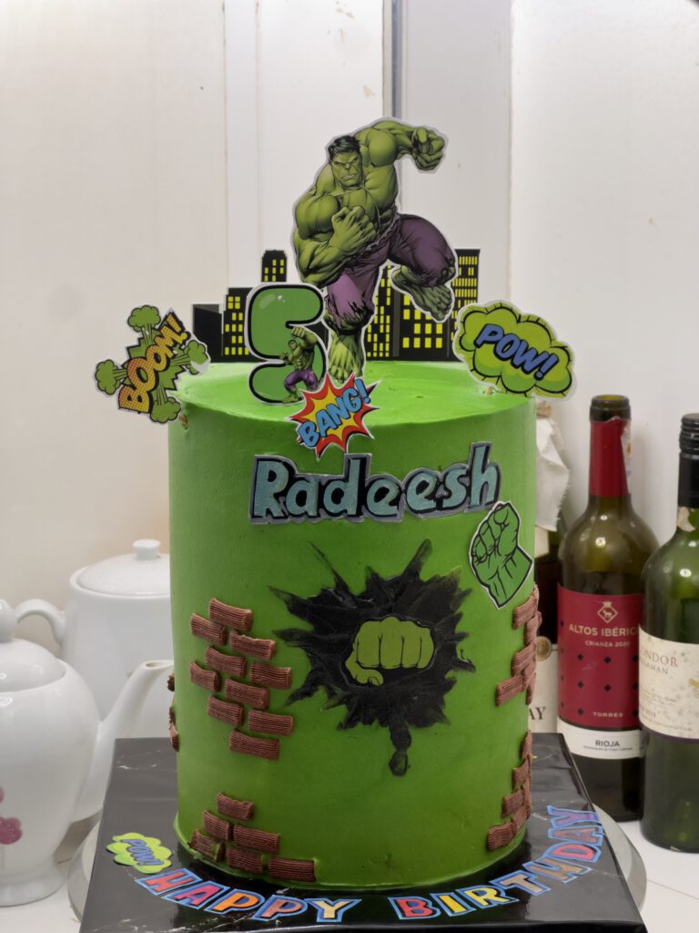 Hulk Themed Cake